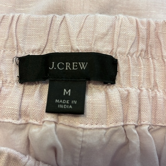 J. Crew 100% linen pink skirt. Size M - Picture 4 of 8